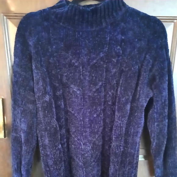 Blue knit sweater - Picture 1 of 1